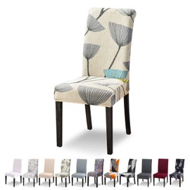Lydevo Chair Covers, Set of 6, Stretch Modern Chair Covers for Dining Room Chairs, Chair Covers for Swing Chairs, Universal, Washable, Removable Chair Cover for Dining Room, Hotel, Banquet, Kitchen,