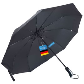 GOODS+GADGETS Umbrella – Pocket Umbrella Automatic Umbrella XXL 100 cm Windproof Travel Umbrella – The Original!, black