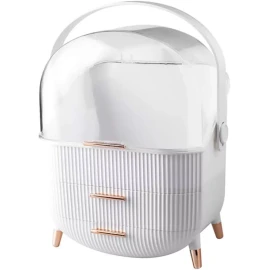 Beaupretty Caja Organizadora De Maquillaje A Prueba De Polvo