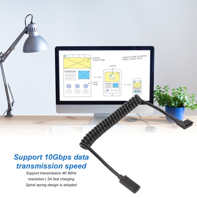 USB C Cable USB C Female to USB C Male