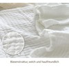 DerF HOME Muslin Blanket White 150 x 200 cm -