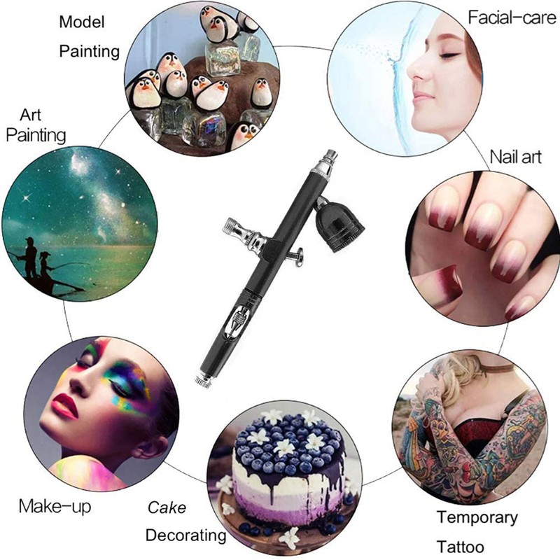 Airbrush Portable Handheld Airbrush Gun Accessories 0.3mm Nozzle for FX