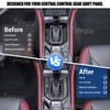 Soft Carbon Fiber Gear Shift Panel Trim Cover Compatible with