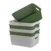 Ucake Plastic Kitchen Basket, Small Woven Storage Baskets, 6 Packs