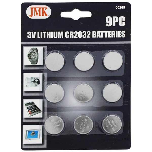 Jmk 00265 Lithium Batteries - 9 Piece