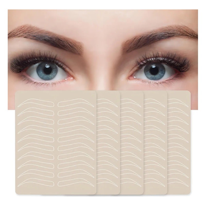 Universo en línea kit 6 piel sintética práctica microblading color