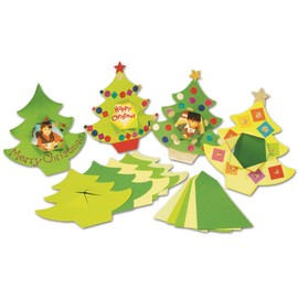 Springboard 10452 Christmas Tree Frame Cards Craft Activity (Pack of 20)