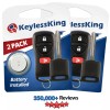 KeylessKing* 2x Keyless Entry Remote Control 4D 60 Chip Car