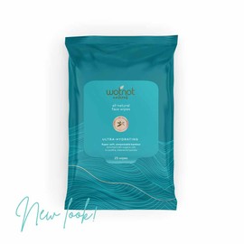 Wotnot Facial Wipes - Ultra-Hydrating, Dry/Sensitive Refill Pack 25 Wipes