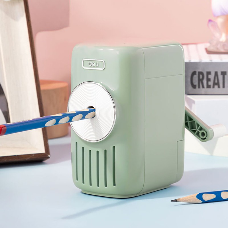 Delhi Deli Milk White Point Pencil Sharpener Milk Green /