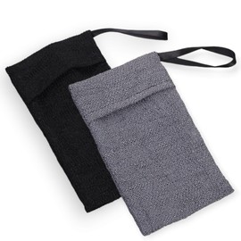 Soap Bag Exfoliating 2 Pack Different Roughness, Soap Saver Bag for Body Scrubber Exfoliator Bar Soap Holder for Shower Bar Soap Pouch Soap Sock Soap Exfoliating