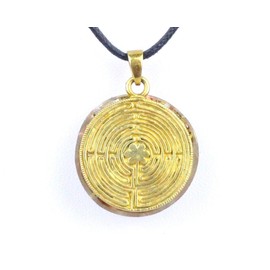 Panotophia Orpanit® Orgonite Amulet "Doublesided" Chartres I 100% Real Orgonite I Protection Against EMF, 5G, Haarp, Radio Radiation I Real Orgone Energy for More Harmony I Health I Healing Stones,