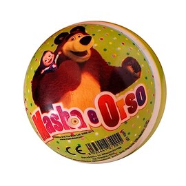 CUCUBA Rubber Ball for Water, Volleyball, Water Ball for Training or Playing, Diameter 11 cm (Masha and Bear)