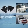 UPTTHOW 6Pcs Rubber Pole Light Storage Clips for Boat to