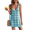 Traje de baño sexy de ganchillo para mujer, vestido de
