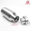 Uninsulated Stainless Steel Water Bottle, Single Wall, with Carrying Loop,