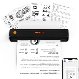 Rongta Portable Thermal Printer - Wireless & Inkless for Travel
