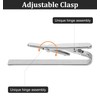 3 Pack Silver Tie Clips for Men, ValueBargain Classic Necktie
