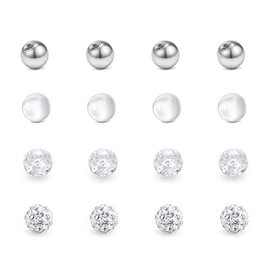 Briana Williams Piercing Kugeln Set 1.2mm 16G Gewinde Ersatzkugel Schraubkugel Acryl Plastik Edelstahl