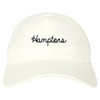 Hamptons NY Script Chest Dad Hat White