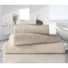 linenHall 500gsm, Combed Organic Cotton Hand Towels in Natural Unbleached