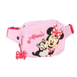 Safta Minnie Mouse Naive Kids Belt Bag, Ideal for Teenagers and Children of Different Ages Comfortable and Versatile, Quality and Resilience, 14 x 4 x 11 cm, Light Pink, M, lightpink, casual