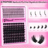 200D Lash Clusters with Spikes Thick Eyelash Clusters Volume Cluster