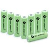 QBLPOWER AA Ni-MH 600mAh 1.2V Rechargable Solar Light Batteries for