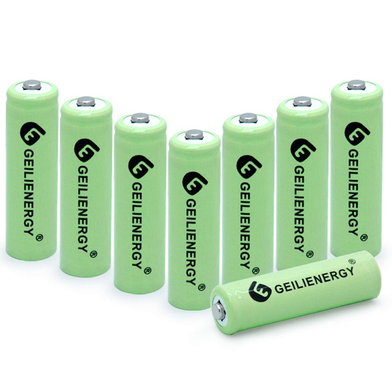 QBLPOWER AA Ni-MH 600mAh 1.2V Rechargable Solar Light Batteries for