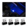 Yourkar 4 PCS USB LED Car Interior Atmosphere Lamp, Plug-in