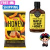 HEB Tree Hive Maple Syrup & Honey 8.5 oz and H-E-B Honey-Flavored Cheese Puffs, 8.5