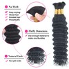 Human Braiding Hair for Boho Braids 110g 16 Inch 12A