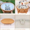 Hap Tim Wicker Picnic Basket Set for 2 with Mini