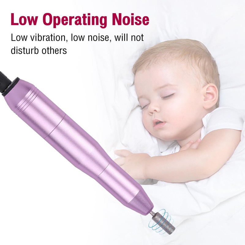 Compact Electric Nail File - 20000 RPM Adjustable E-Drill for