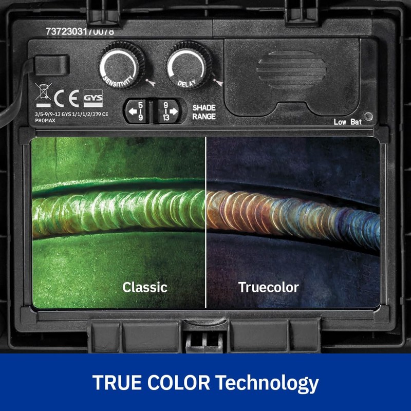 GYS 045774 LCD Promax 9/13 G Welding Helmet Silver