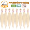 Blonde Braiding Hair Pre Stretched 20 Inch 8 Packs Braiding