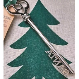 unbranded Santa Key Silver Scroll Comes w/Fabric Keepsake Gift Bag must Have If U Believe!