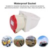 2pcs 4Pin Industrial Socket 32A 3 Phase IP67 Waterproof Insulated