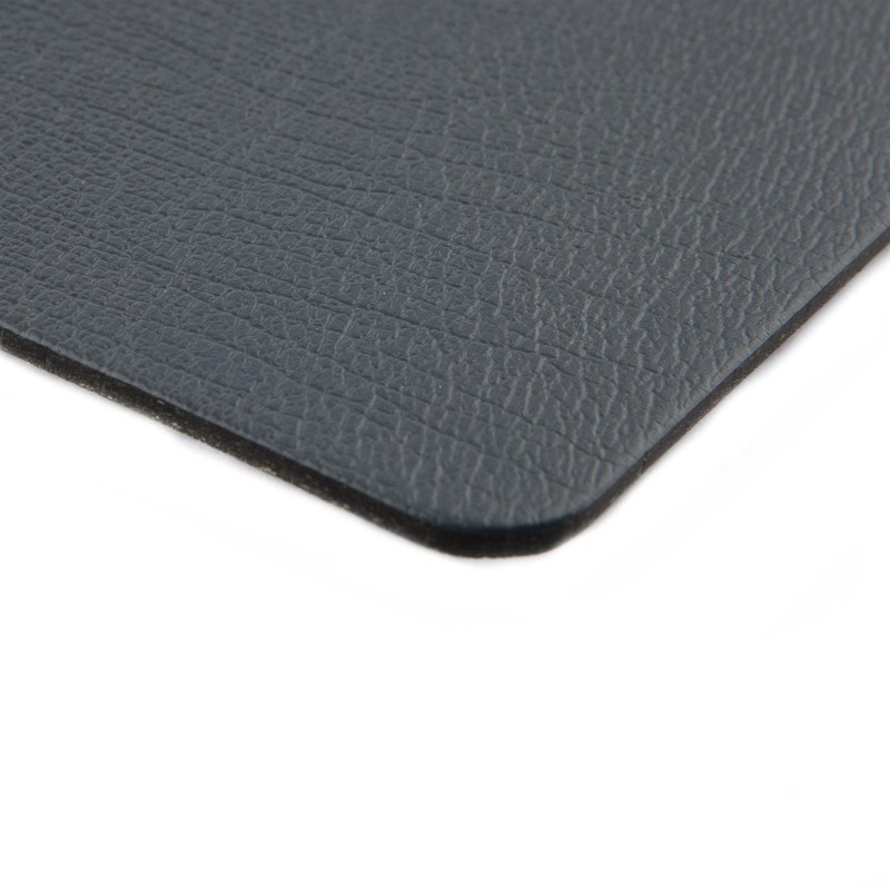 Sets of 4 Slate Grey Recycled Leather Placemats (28cm x