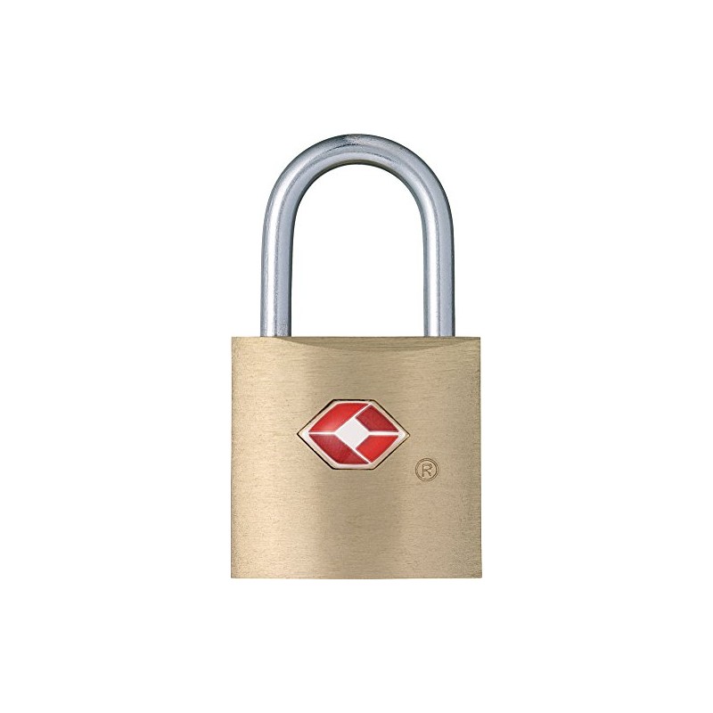 Go Travel Sentry TSA accepted Brass Secure Luggage Padlock -