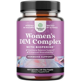 Natures Craft Suplemento DIM para Mujeres con Pimienta Negra, 120 Cpsulas - Producto Original de Alta Calidad, Entrega Rápida y Segura, Garantía Inclu