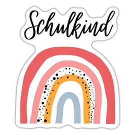 Spreadshirt School Child 2024 Rainbow Gift Idea Sticker, 10 x 10 cm, Matte White