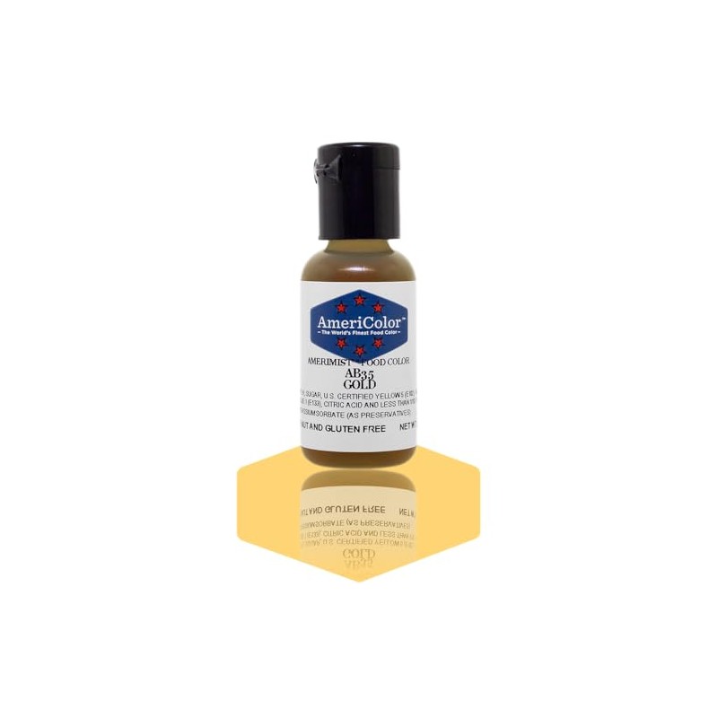 AmeriColor Gold Airbrush Food Color, .65 oz