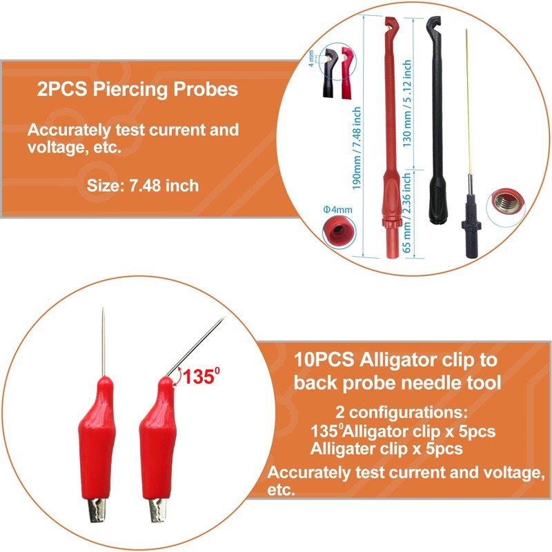Makeronics 105-in-1 Automotive Circuit Test Leads Kit with Heavy Duty