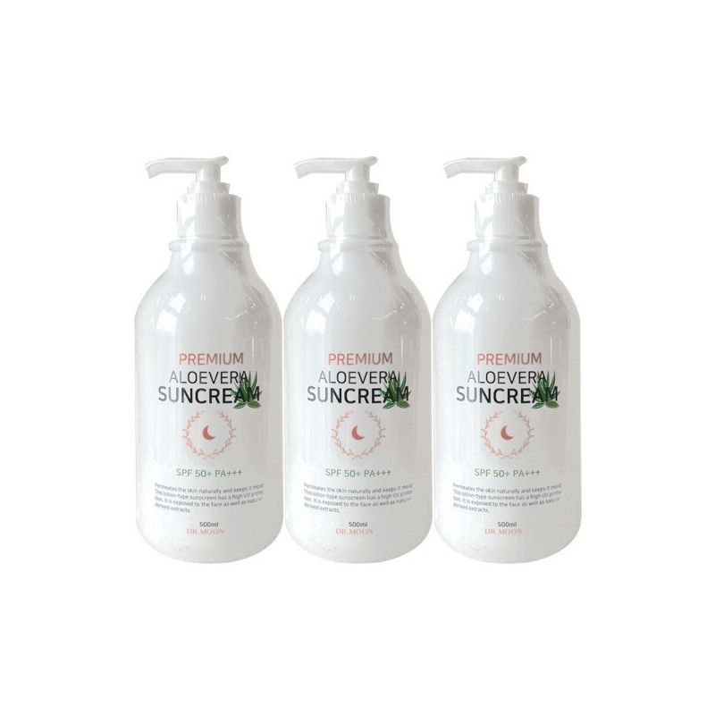 Dr. Moon Aloe Vera Sun Cream 500ml (SPF50+) x 3