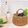 CAXUSD 1pc Woven Wall Hanging Basket for Kitchen Storage Versatile