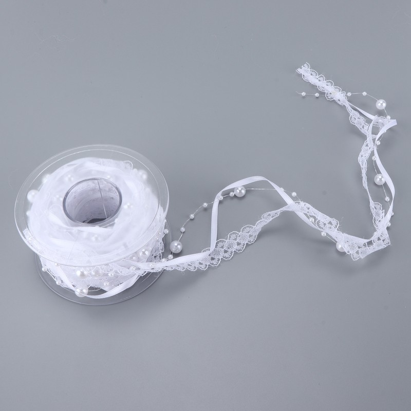 Lace Ribbon 2.0cm Wide 5m Long Good Performance Soft Nylon