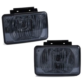 G-PLUS Front Bumper Fog Lights Assembly, Compatible With 2004-2012 Chevy Colorado/GMC Canyon Driving Fog Lamp Pair Smoke Lens Left and Right