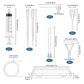 12 Pcs Perfume Making Kit – Perfume Syringe Extractor Set with Extension Catheters, Funnels, Droppers & Storage Box for Refilling Travel Bottles, Essential Oils & Cologne