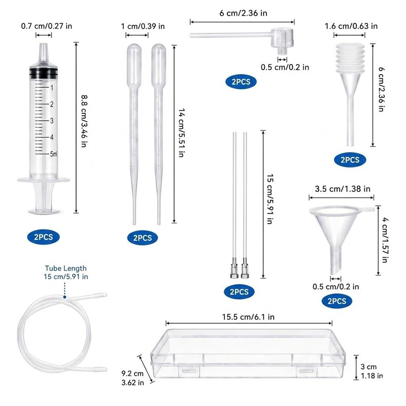 12 Pcs Perfume Making Kit – Perfume Syringe Extractor Set